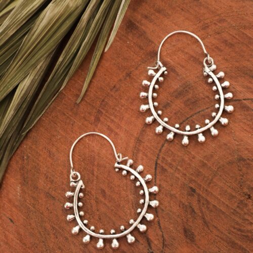 Bead Hoop Earrings