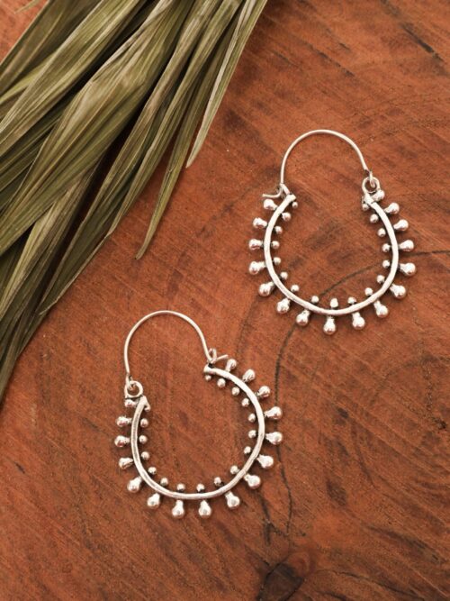 Bead Hoop Earrings