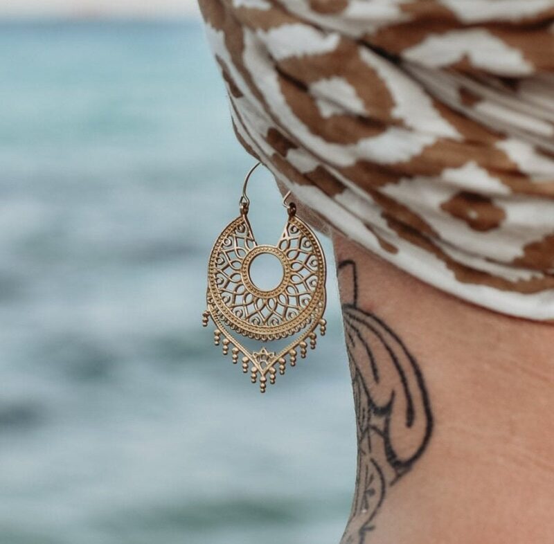 Boucles d’oreilles Mandala marocaines