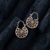 Floral Hoop Earrings