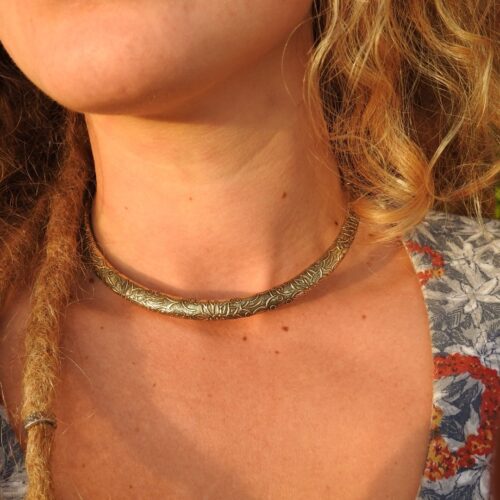 Collier ras de cou Lotus