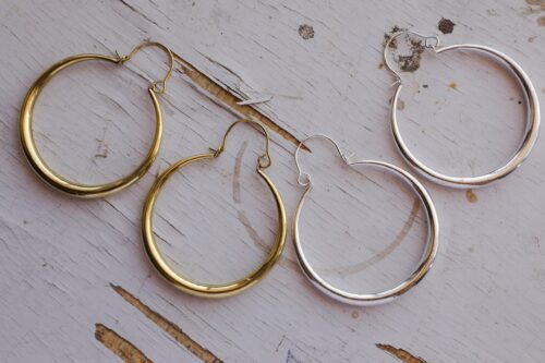 Pendientes de aro circulares