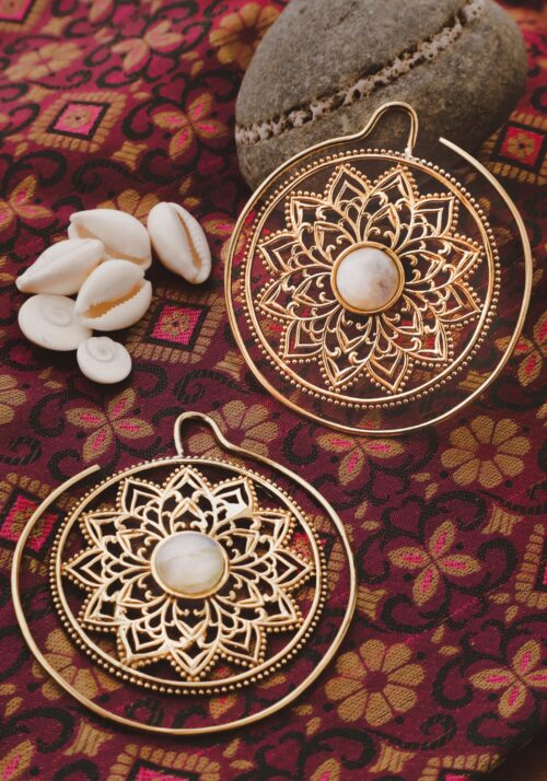 Pendientes Mandala Moonstone