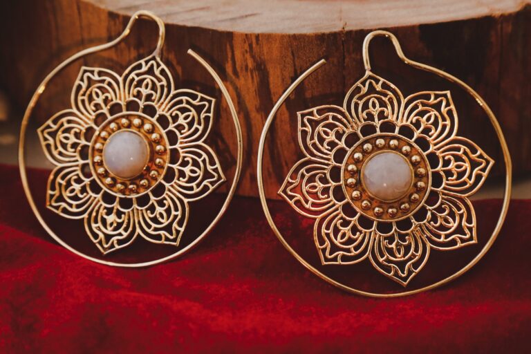 Boucles d’oreilles Mandala Moonstone