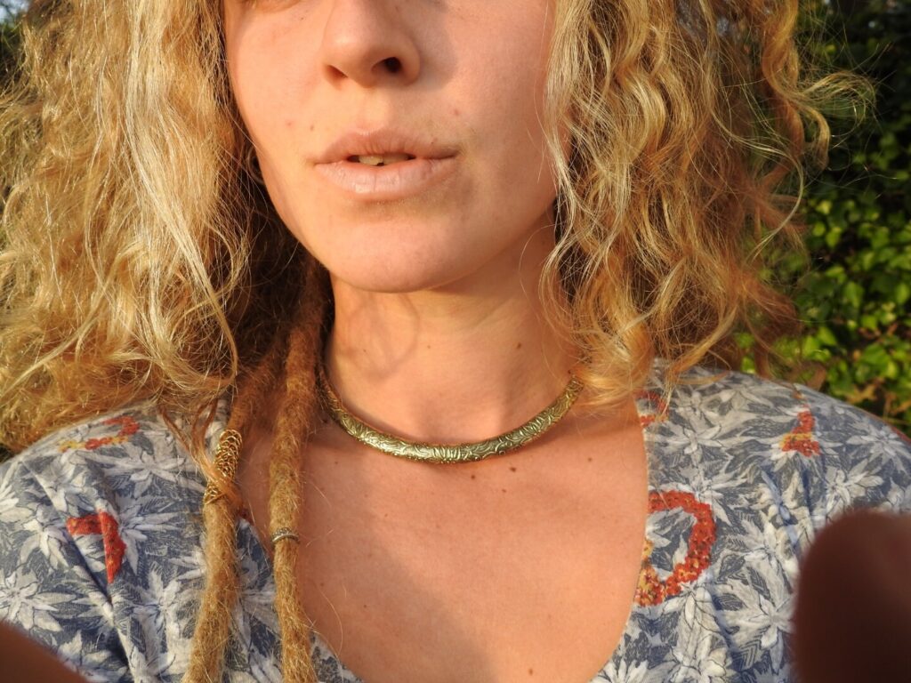 Lotus Choker Halskette