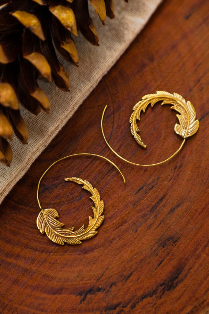 Gold Leaf Earrings