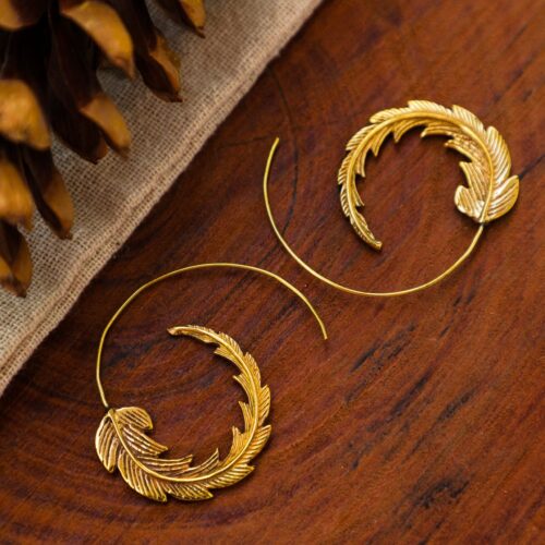 Gold Leaf Earrings
