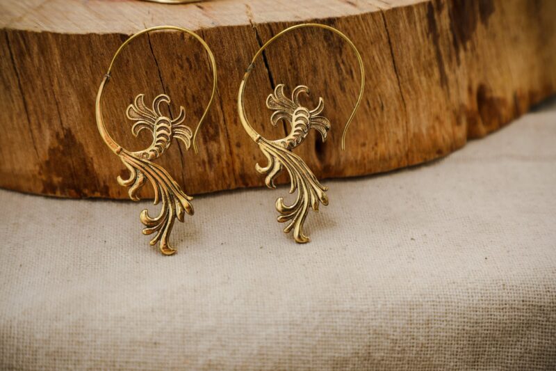 Golden Spiral Earrings