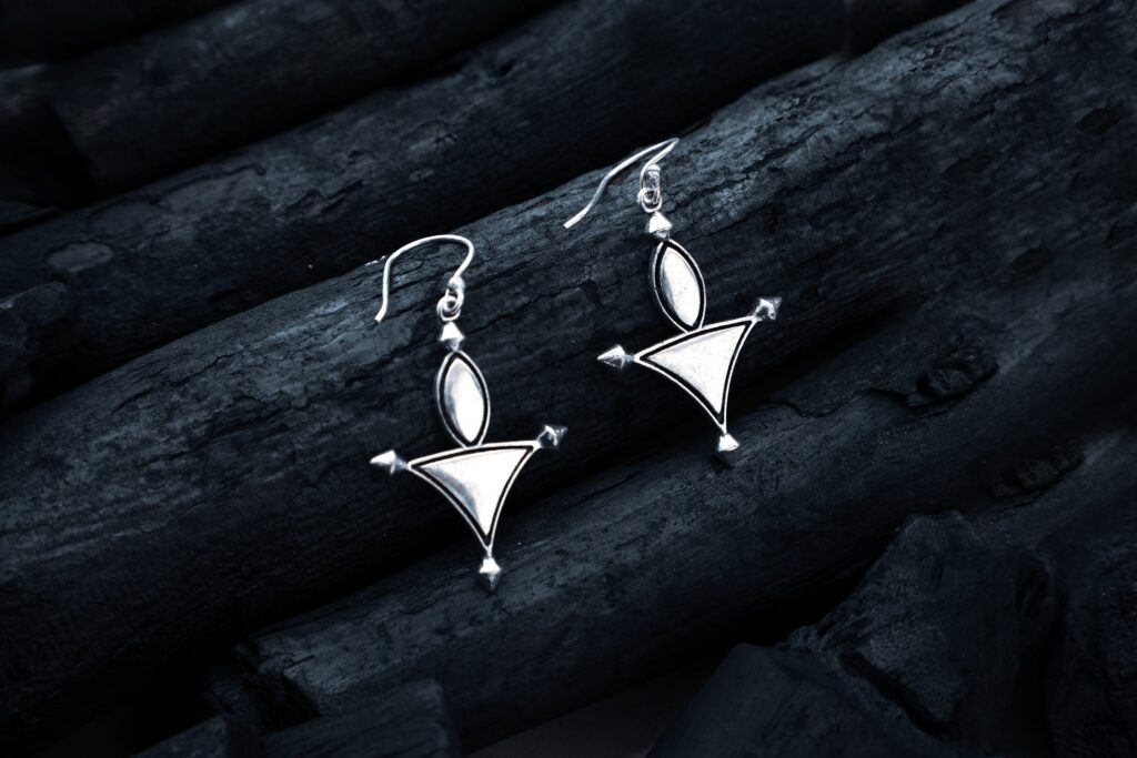 Triangular Dangle Earrings