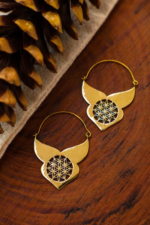 2 Pendientes de aro gitano