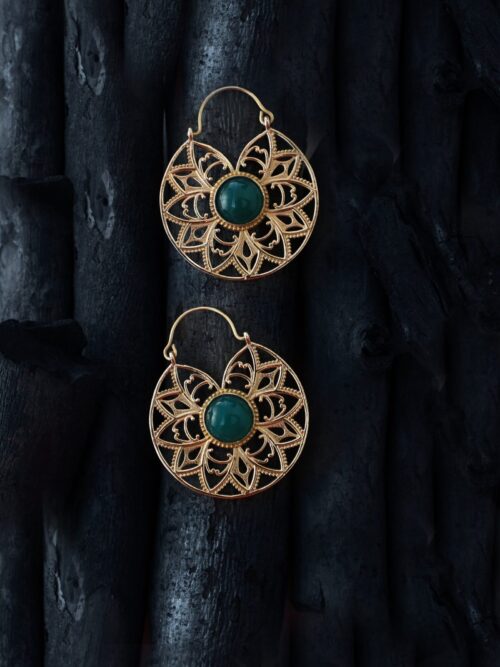 Mandala Stone Earrings