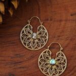 Mandala Brass Earrings