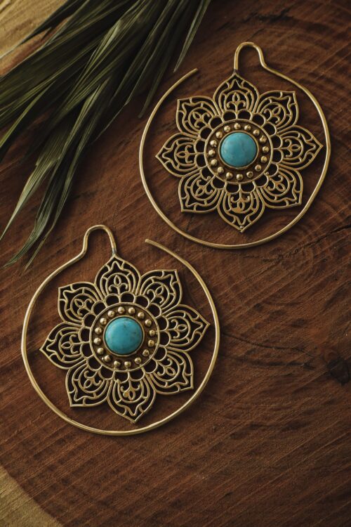 2 Grandes boucles d’oreilles Mandala
