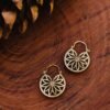 Floral Hoop Earrings