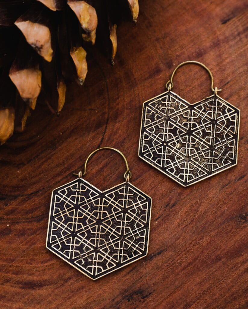 Hexagonal Earrings