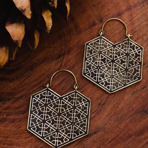 Hexagonal Earrings