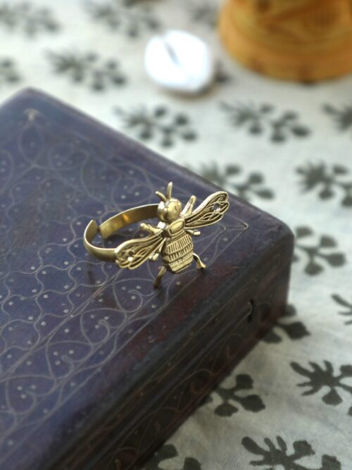 Boho Bee Adjustable Ring