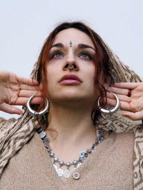 Big Hoop Tribal Earrings