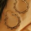 Mandala Hoop Earrings