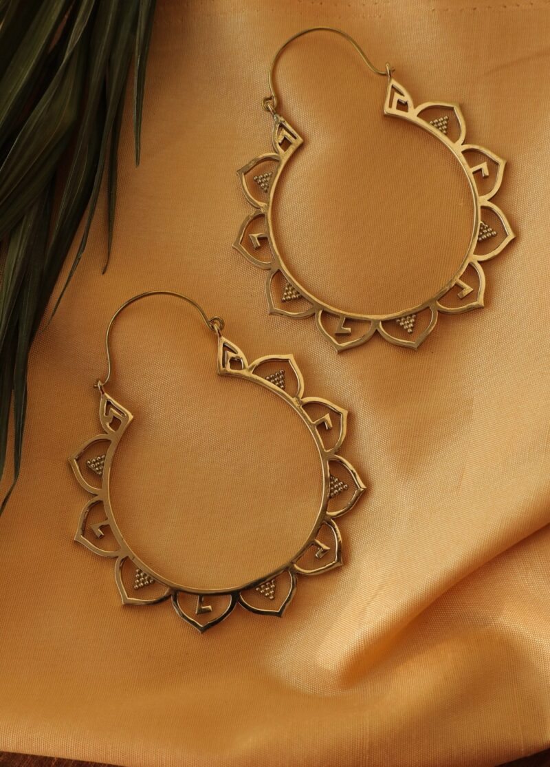 Pendientes de aro Mandala