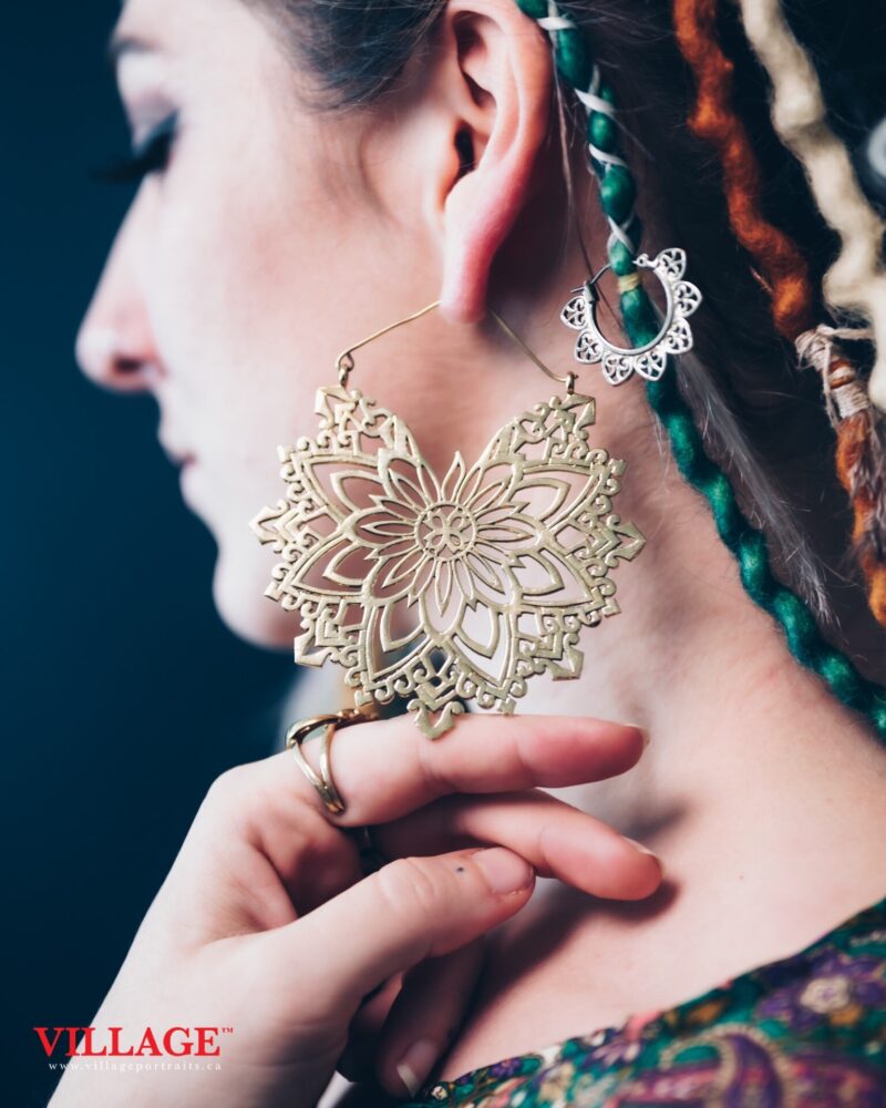 Boucles d’oreilles Mandala Floral