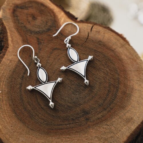 Triangular Dangle Earrings