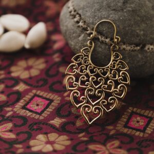 Mandala Heart Earrings