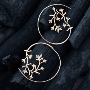Spiral Leaf Earring