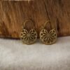 Floral Hoop Earrings