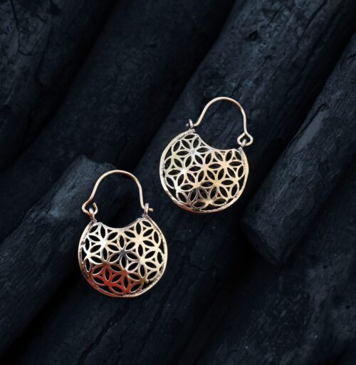 Orecchini a cerchio moderni