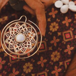 Pendientes Mandala Moonstone