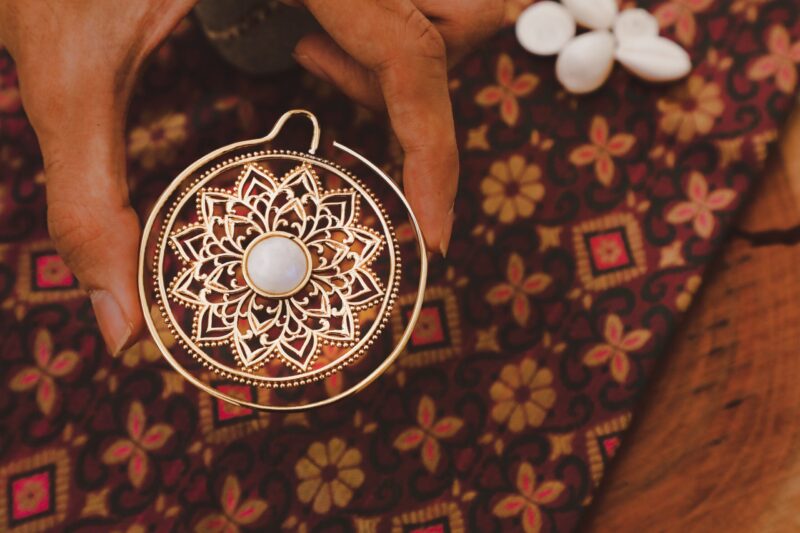 Pendientes Mandala Moonstone
