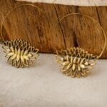 Dangle Lotus Earrings