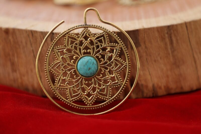 Orecchini Mandala Turchese