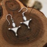 Triangular Dangle Earrings