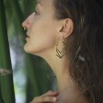 Hexagon Hoop Earrings