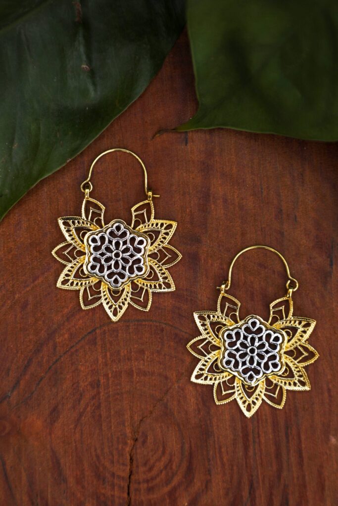 Boucles d’oreilles fleur