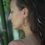 Hexagon Hoop Earrings