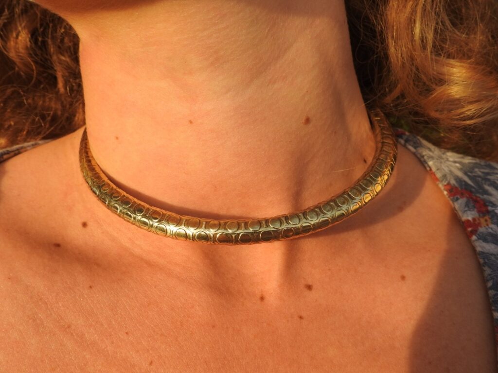 Tribal Brass Choker for Jewelry Making