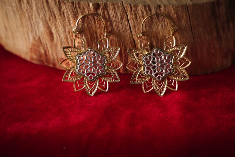 6 Boucles d’oreilles fleur