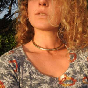 Tour de cou en laiton tribal pour la fabrication de bijoux