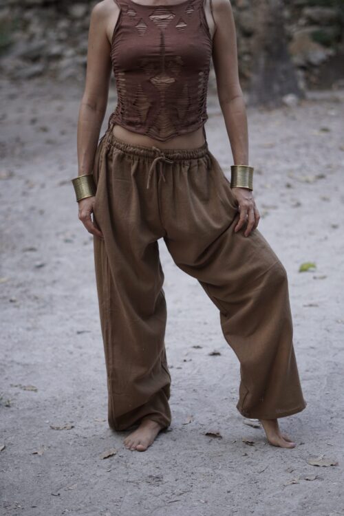 A6303899 Pantalon en coton naturel