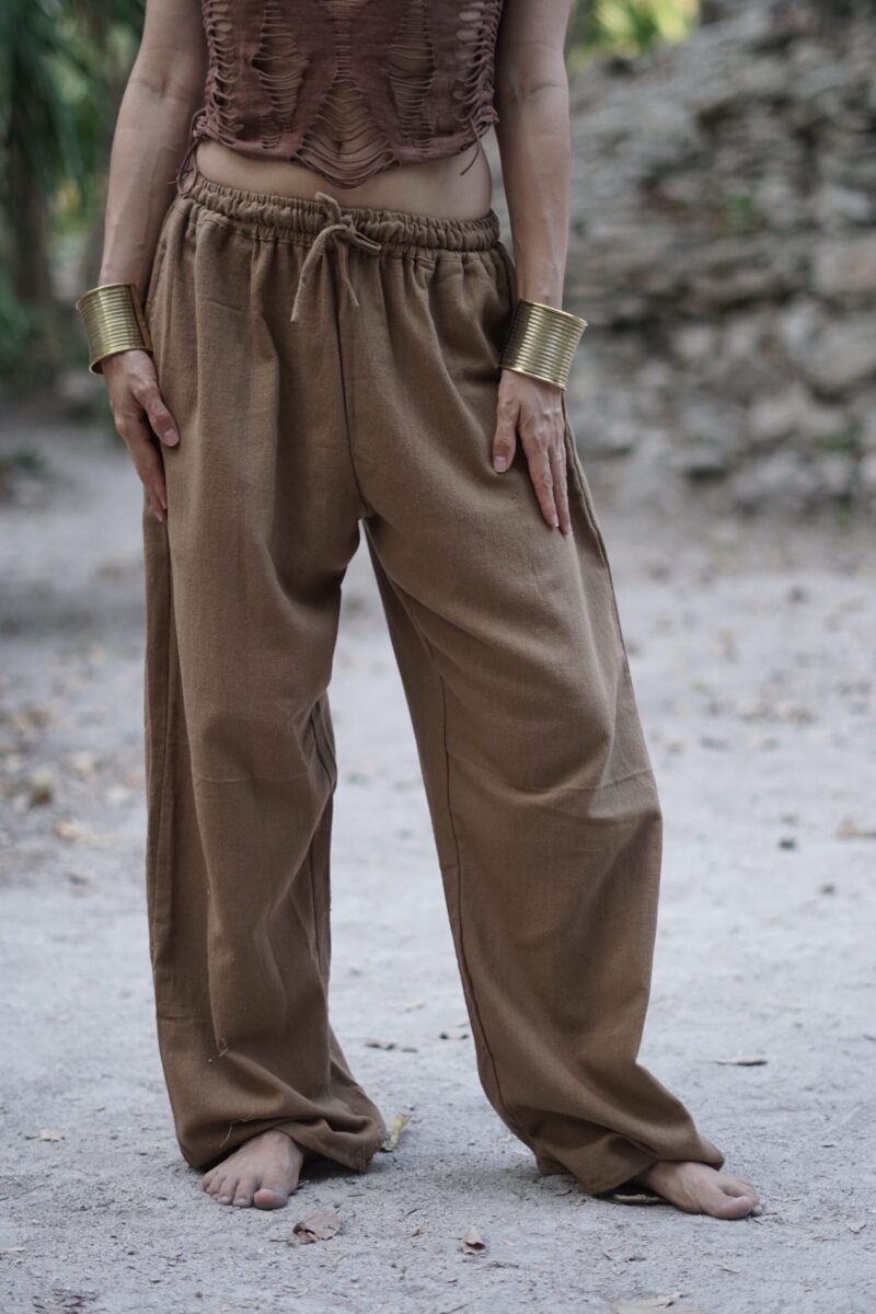 Pantalones de algodón natural