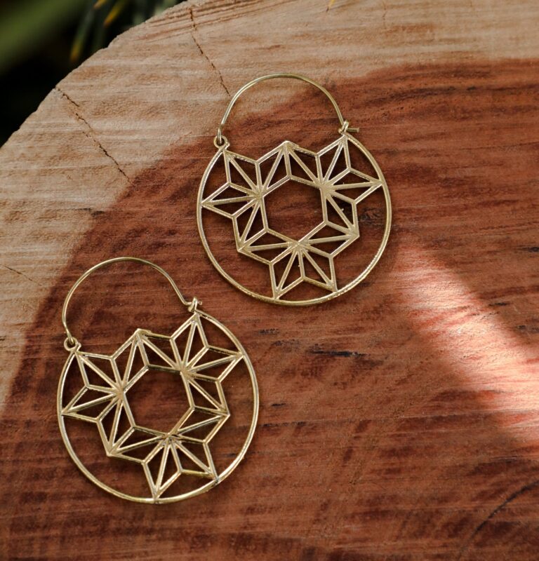Boucles d’oreilles florales