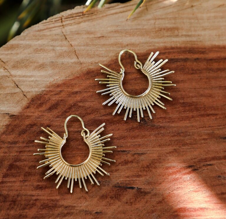 Boucles d’oreilles minimalistes Sunshine