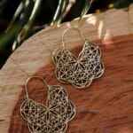 Boucles d’oreilles fleur au crochet
