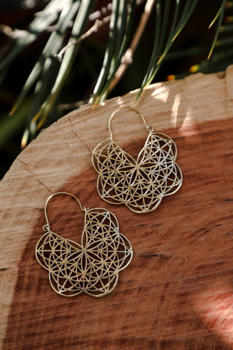 Crochet Flower Earrings