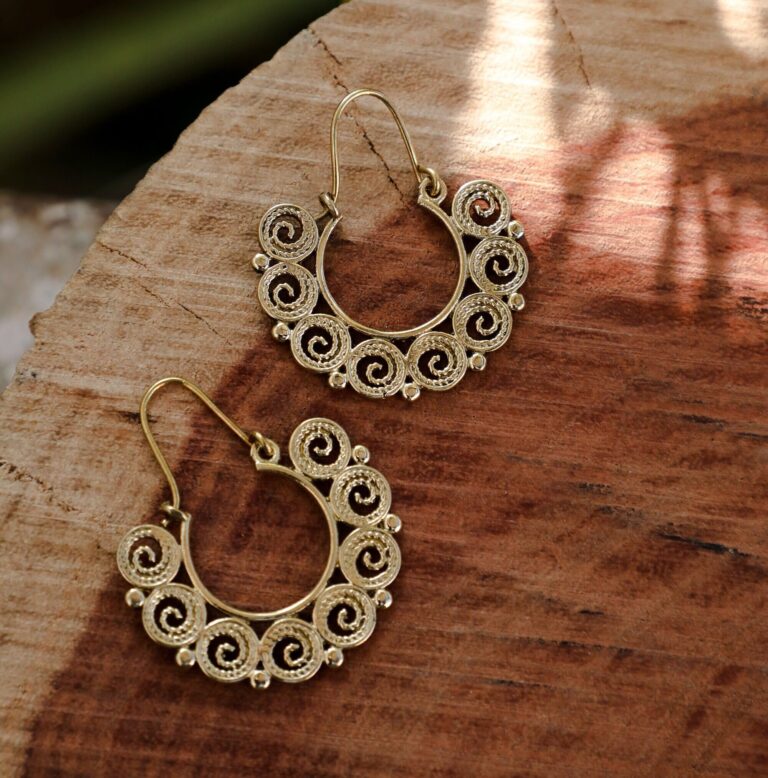 Boucles d’oreilles en filigrane