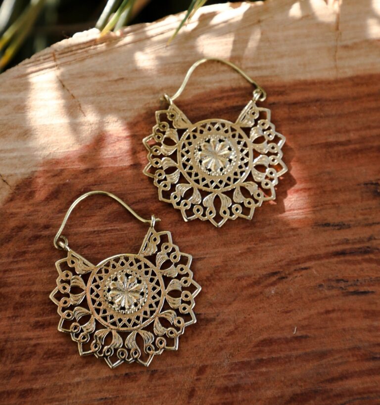 Boucles d’oreilles Mandala Floral