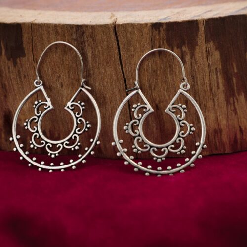 Silver Trance Earrings